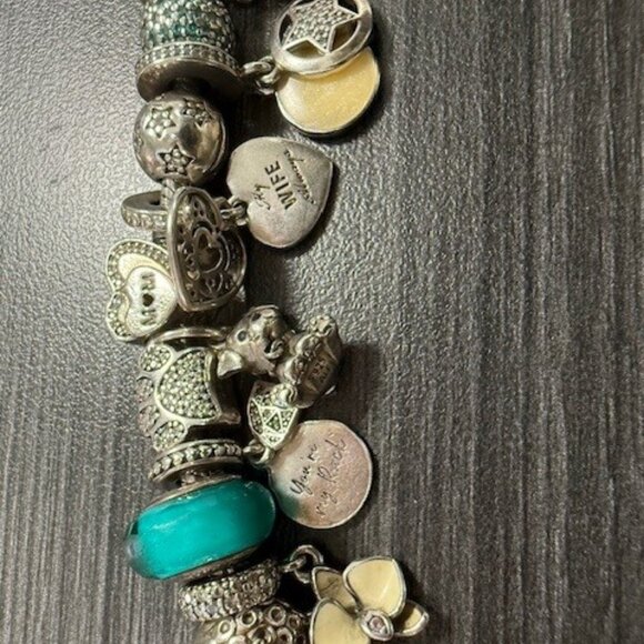 Authentic S925 Pandora Bracelet with 30 charms in excellent Preloved condition - Picture 6 of 9